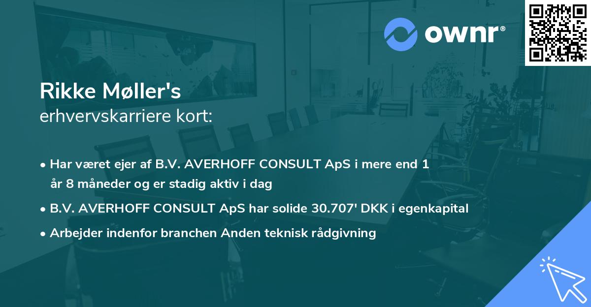 Rikke Møller's erhvervskarriere kort