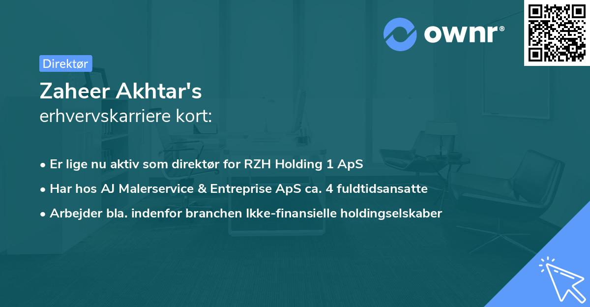 Zaheer Akhtar's erhvervskarriere kort