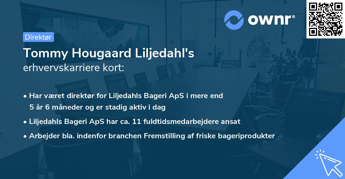 Tommy Hougaard Liljedahl's erhvervskarriere kort