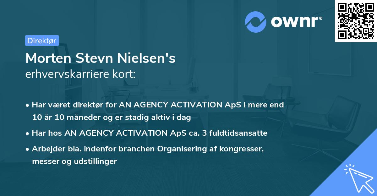 Morten Stevn Nielsen's erhvervskarriere kort