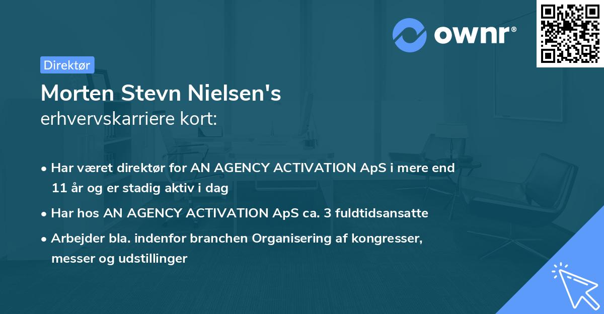 Morten Stevn Nielsen's erhvervskarriere kort