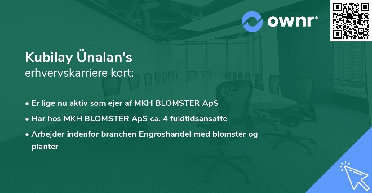 Kubilay Ünalan's erhvervskarriere kort