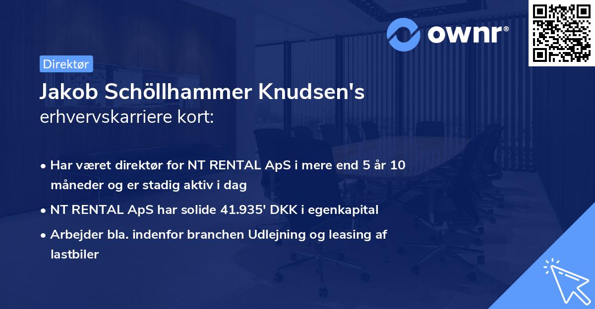 Jakob Schöllhammer Knudsen's erhvervskarriere kort