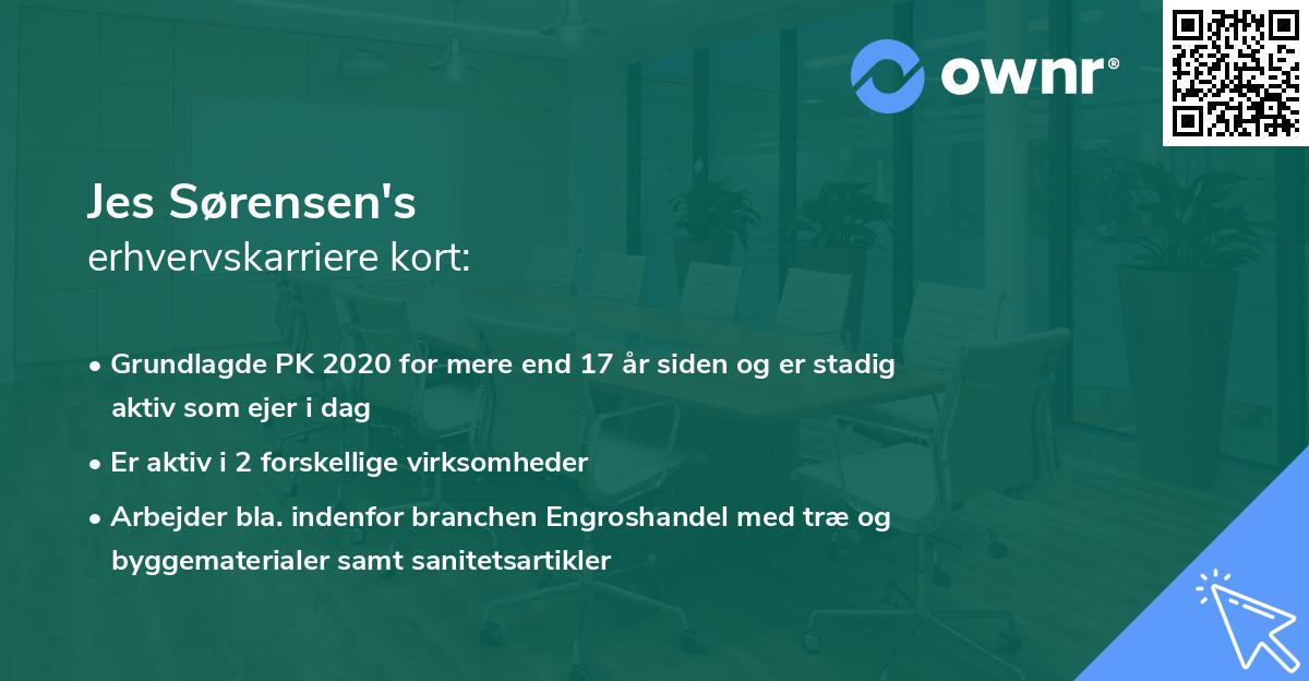 Jes Sørensen's erhvervskarriere kort