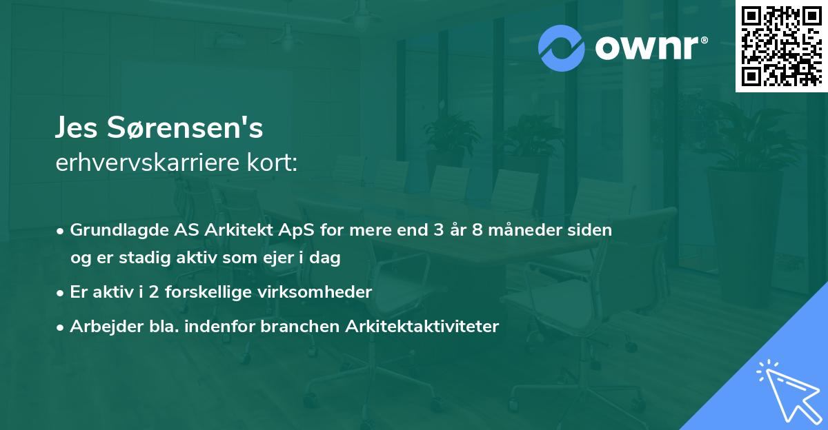 Jes Sørensen's erhvervskarriere kort