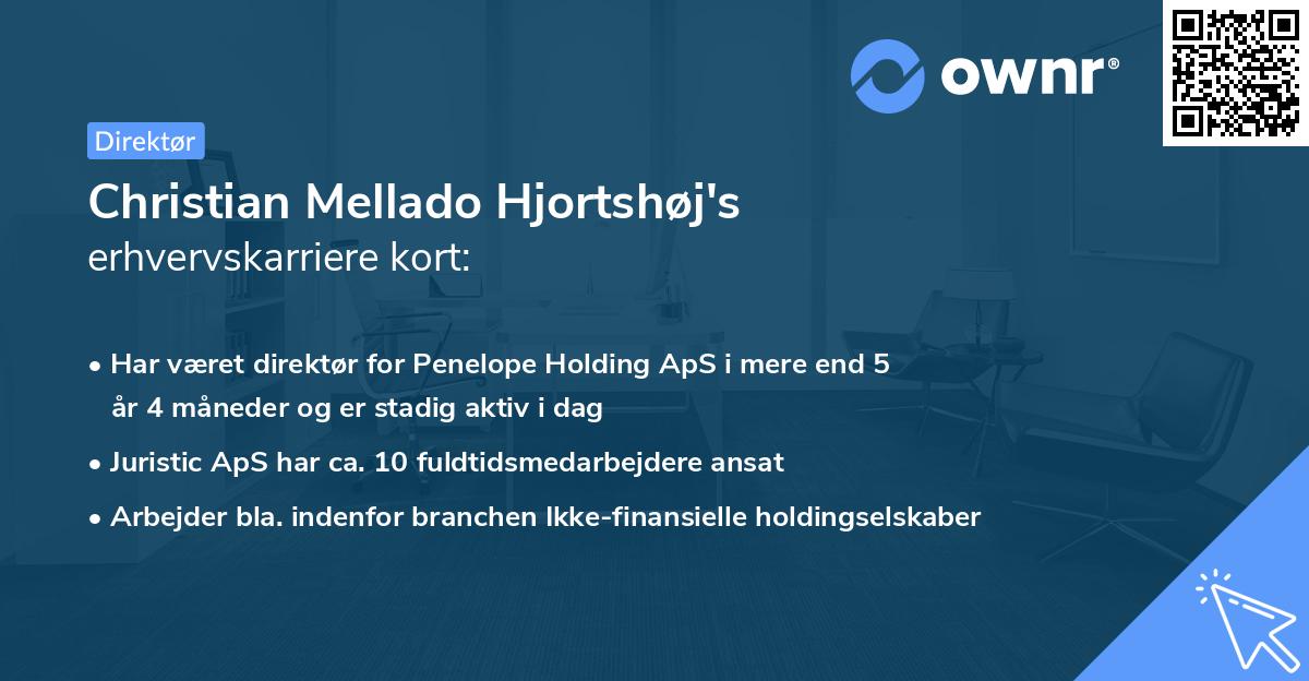 Christian Mellado Hjortshøj's erhvervskarriere kort