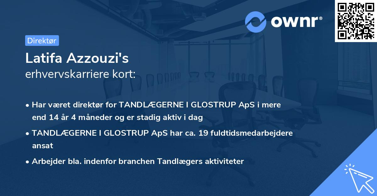 Latifa Azzouzi's erhvervskarriere kort