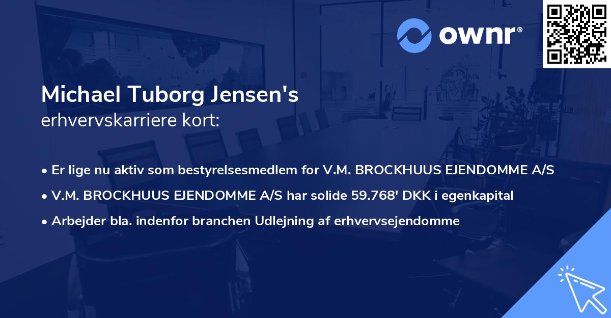 Michael Tuborg Jensen's erhvervskarriere kort
