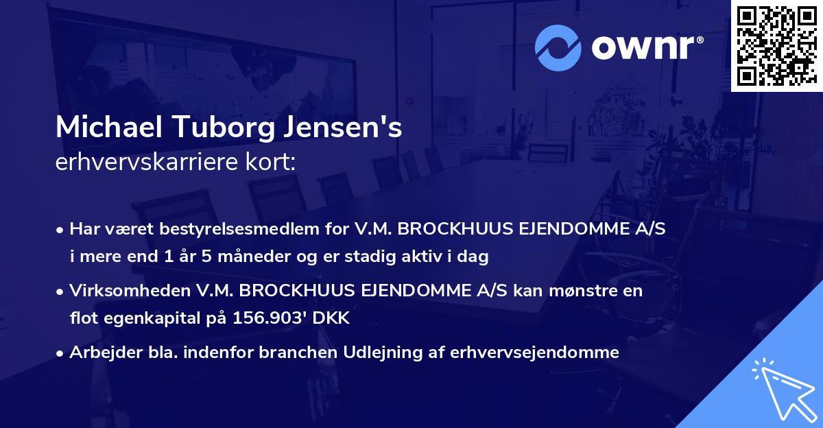 Michael Tuborg Jensen's erhvervskarriere kort