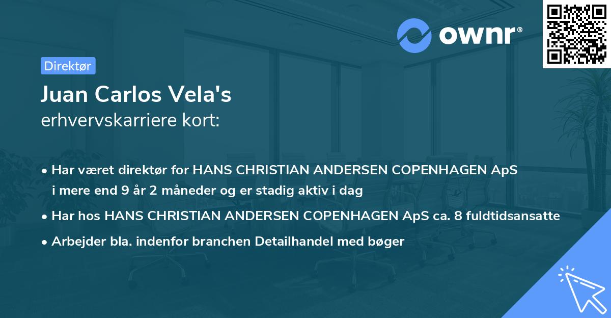 Juan Carlos Vela's erhvervskarriere kort