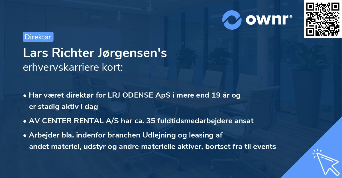 Lars Richter Jørgensen's erhvervskarriere kort