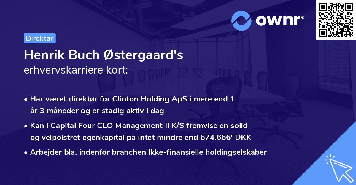 Henrik Buch Østergaard's erhvervskarriere kort