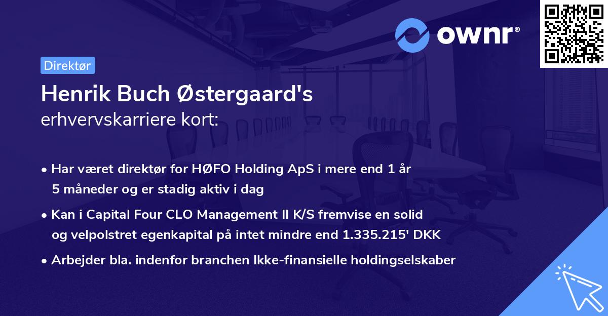 Henrik Buch Østergaard's erhvervskarriere kort