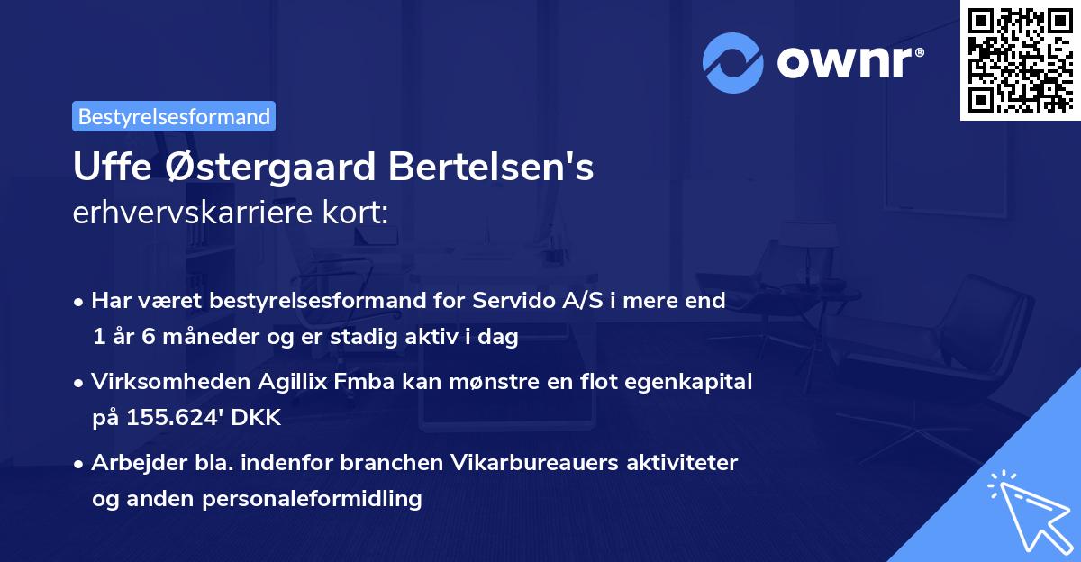 Uffe Østergaard Bertelsen's erhvervskarriere kort