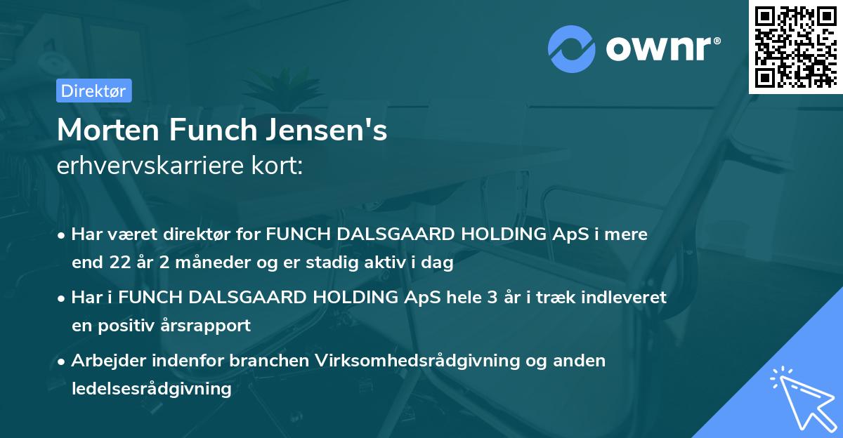 Morten Funch Jensen's erhvervskarriere kort