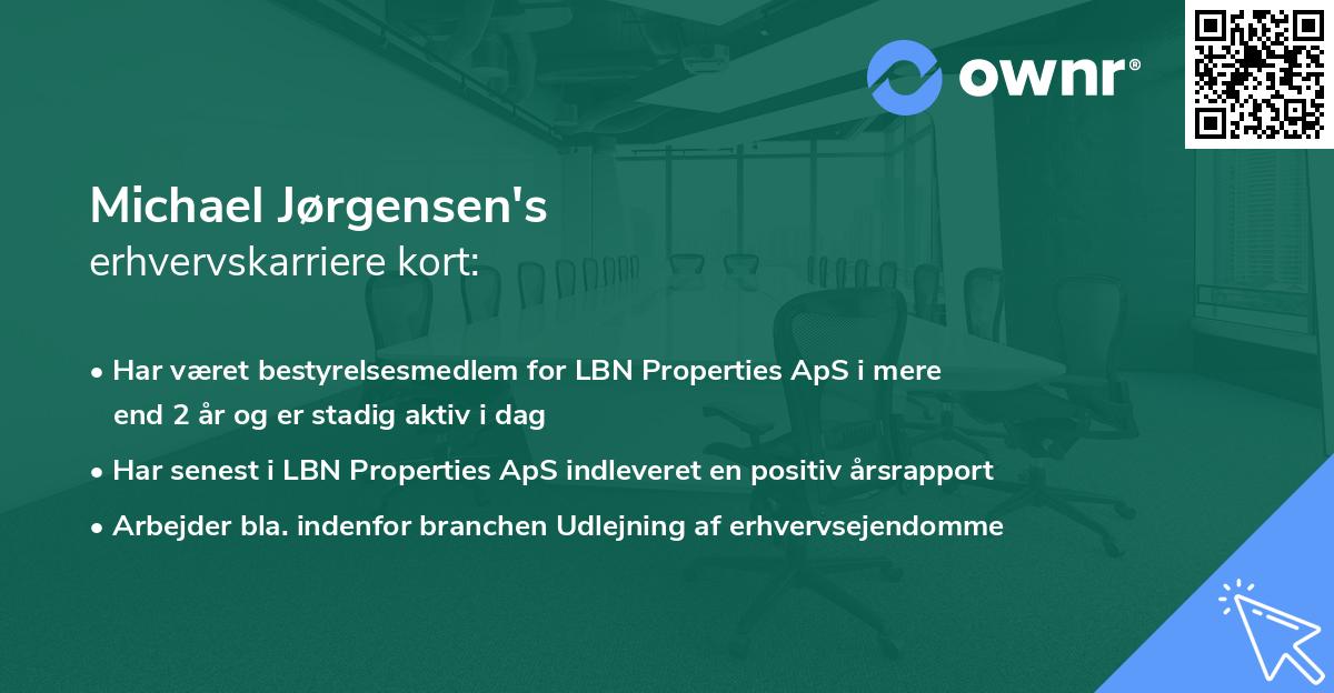 Michael Jørgensen's erhvervskarriere kort
