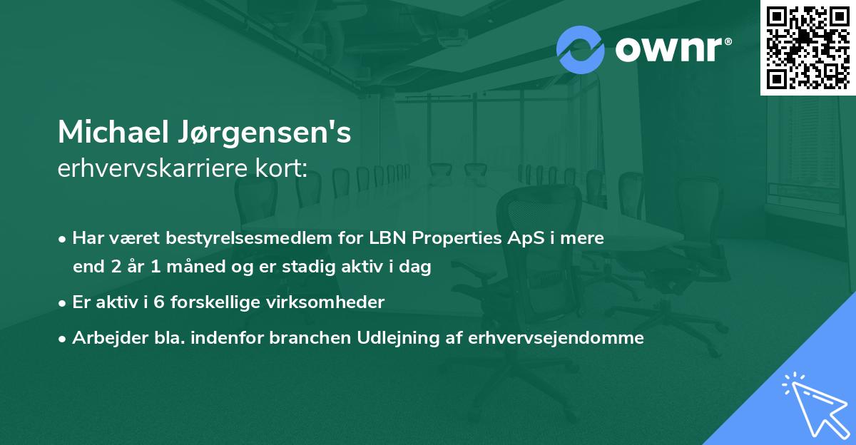 Michael Jørgensen's erhvervskarriere kort