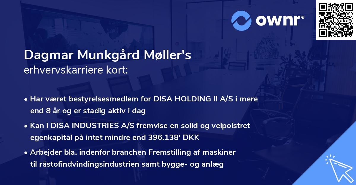 Dagmar Munkgård Møller's erhvervskarriere kort