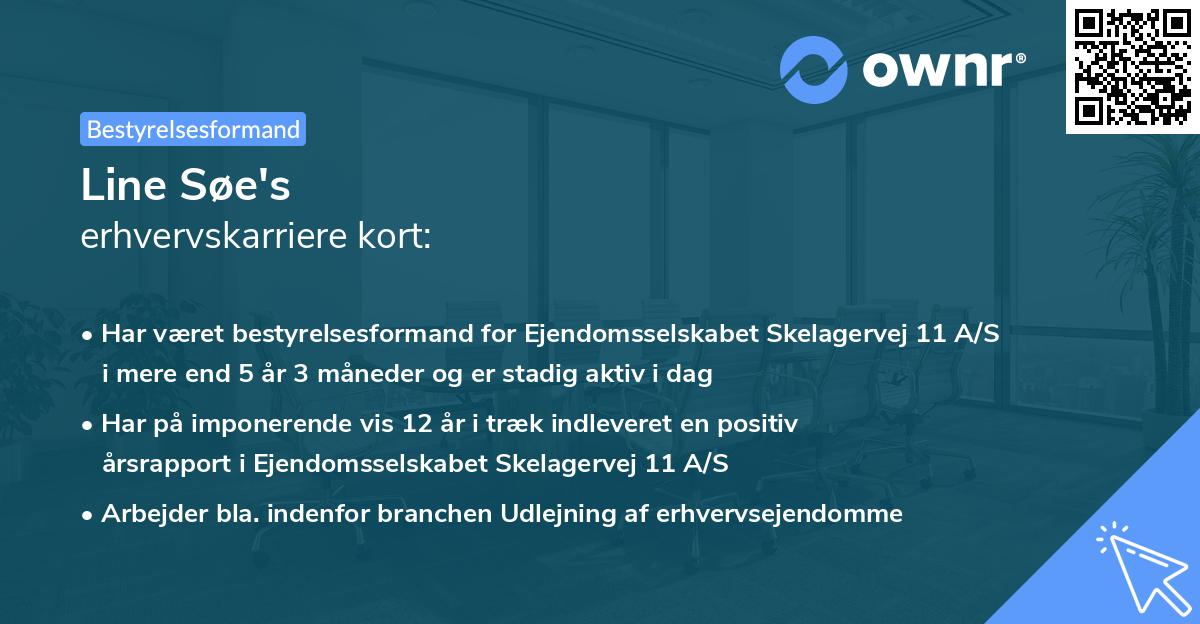 Line Søe's erhvervskarriere kort