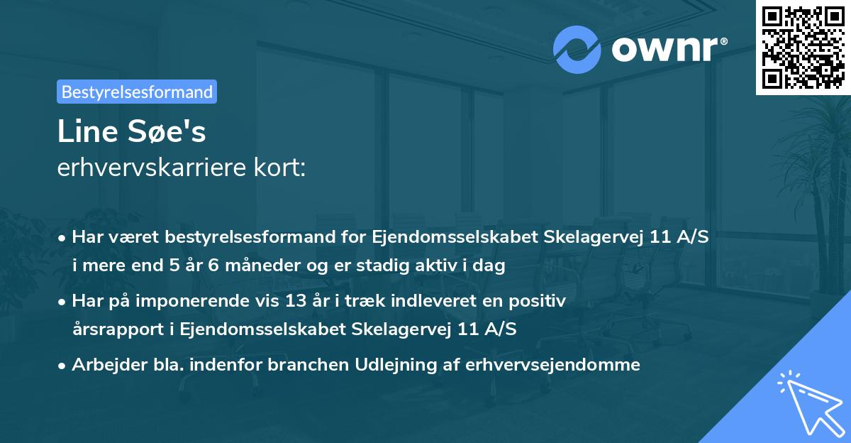 Line Søe's erhvervskarriere kort
