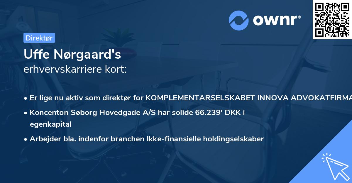 Uffe Nørgaard's erhvervskarriere kort