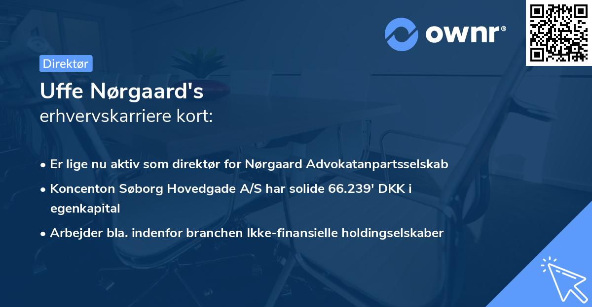 Uffe Nørgaard's erhvervskarriere kort