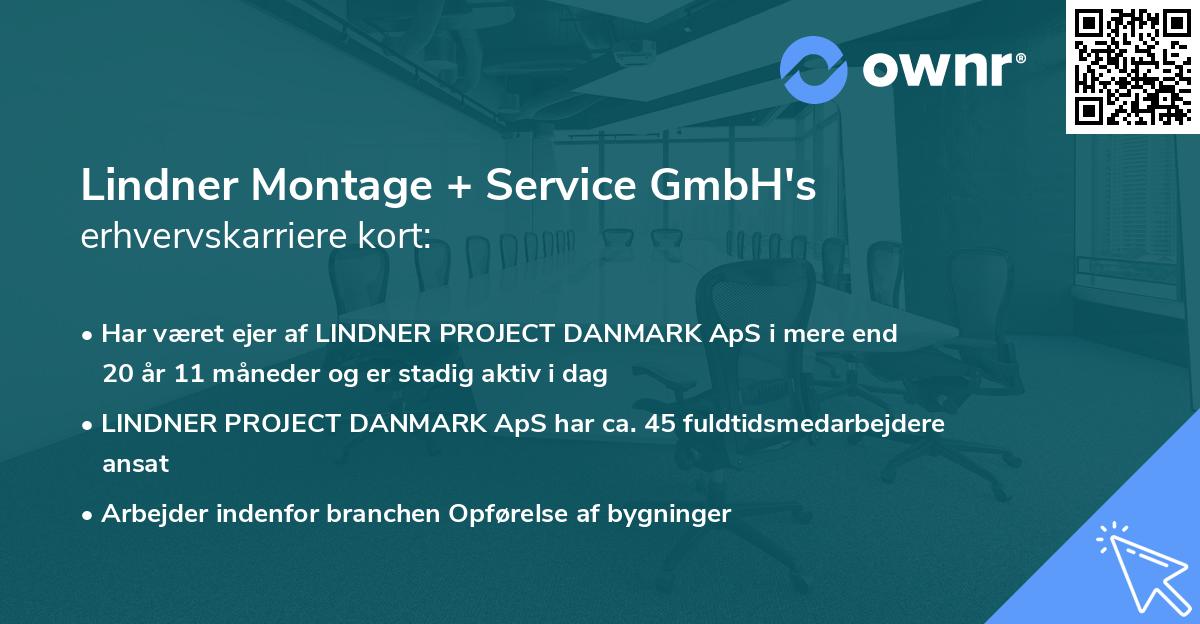 Lindner Montage + Service GmbH's erhvervskarriere kort