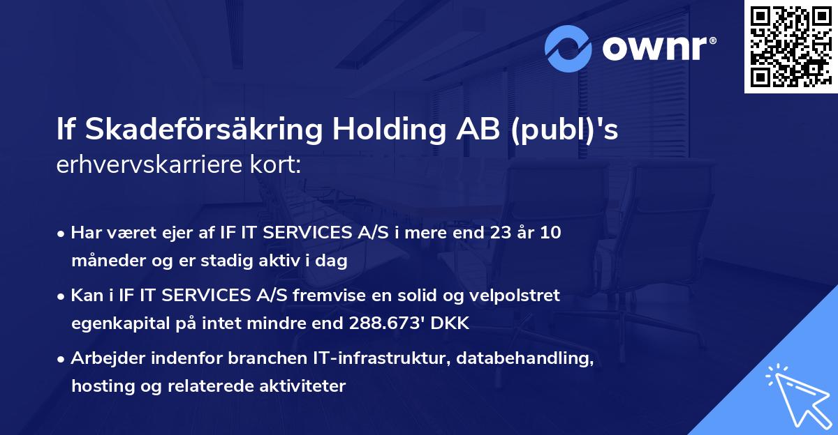 If Skadeförsäkring Holding AB (publ)'s erhvervskarriere kort