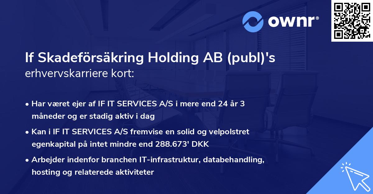 If Skadeförsäkring Holding AB (publ)'s erhvervskarriere kort