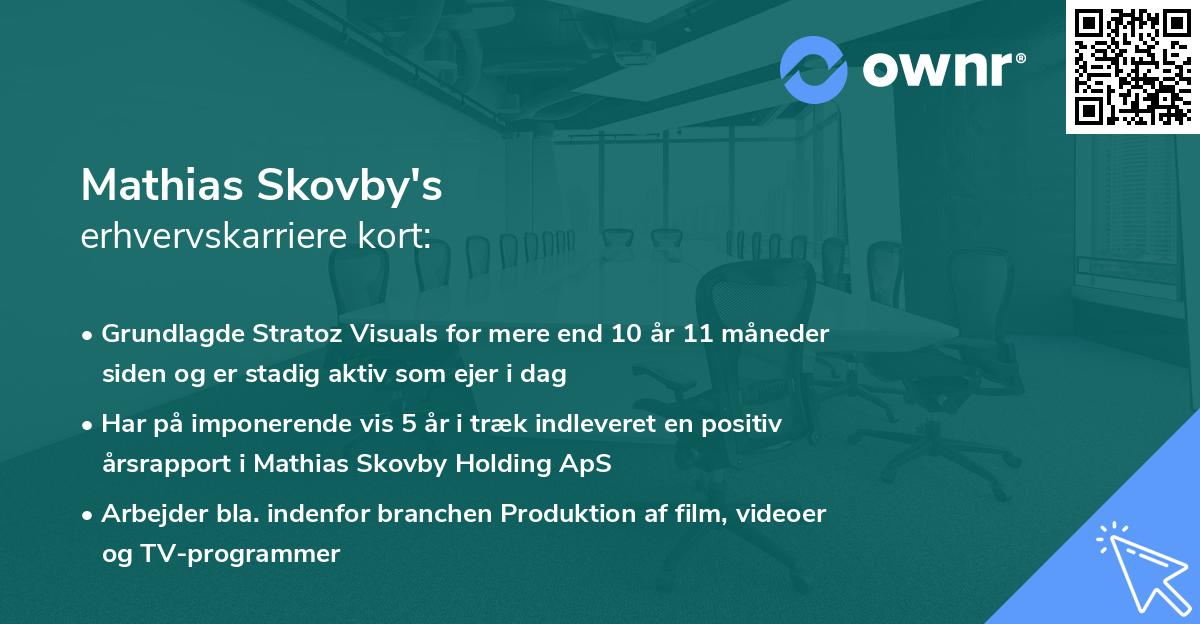 Mathias Skovby's erhvervskarriere kort
