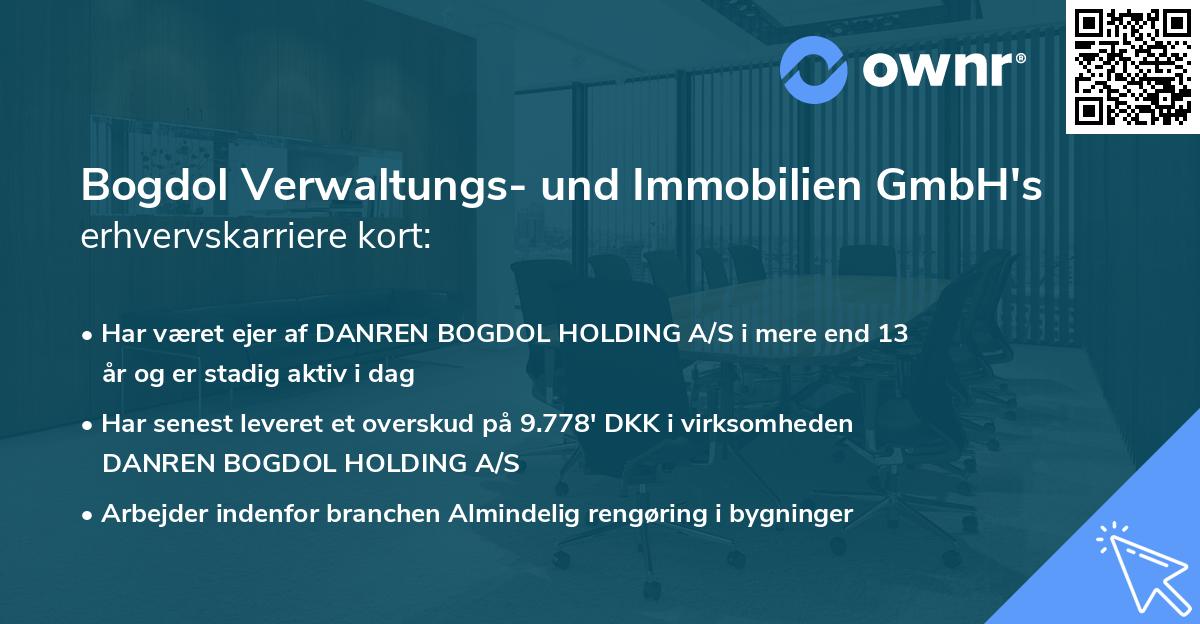 Bogdol Verwaltungs- und Immobilien GmbH's erhvervskarriere kort