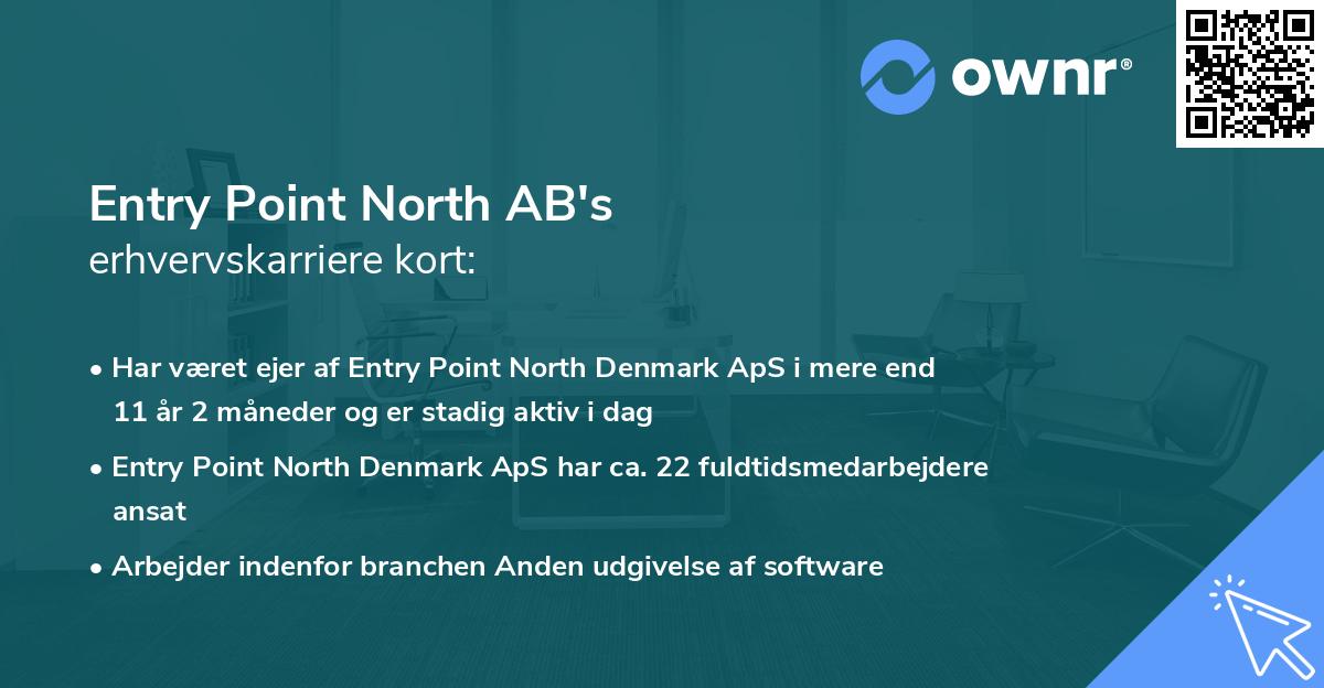 Entry Point North AB's erhvervskarriere kort