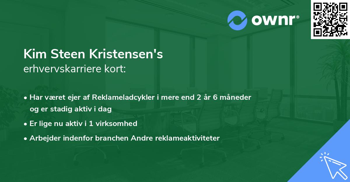 Kim Steen Kristensen's erhvervskarriere kort