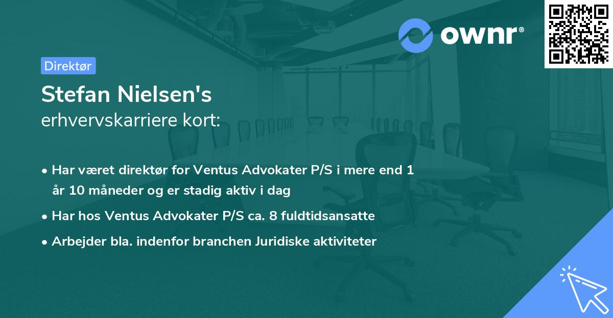 Stefan Nielsen's erhvervskarriere kort