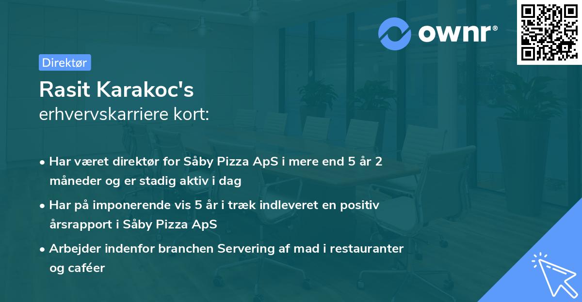 Rasit Karakoc's erhvervskarriere kort