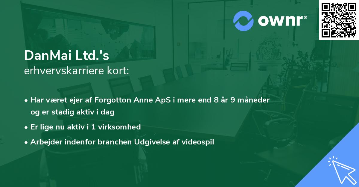 DanMai Ltd.'s erhvervskarriere kort