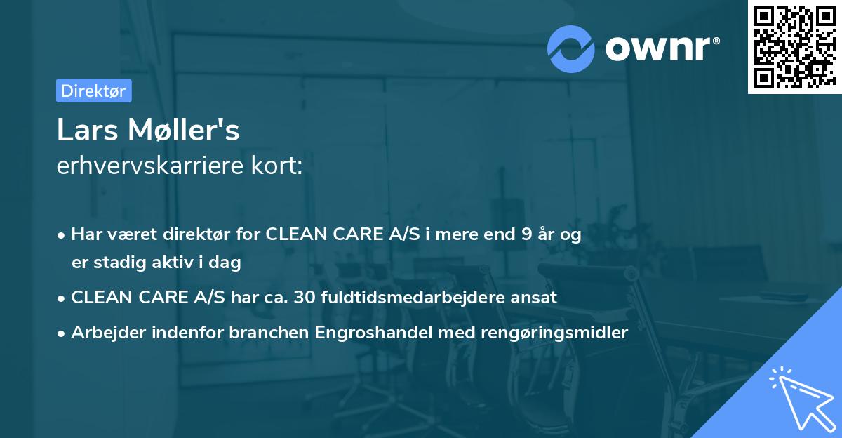 Lars Møller's erhvervskarriere kort