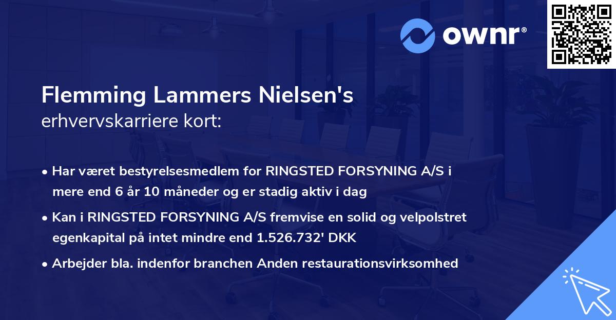 Flemming Lammers Nielsen's erhvervskarriere kort