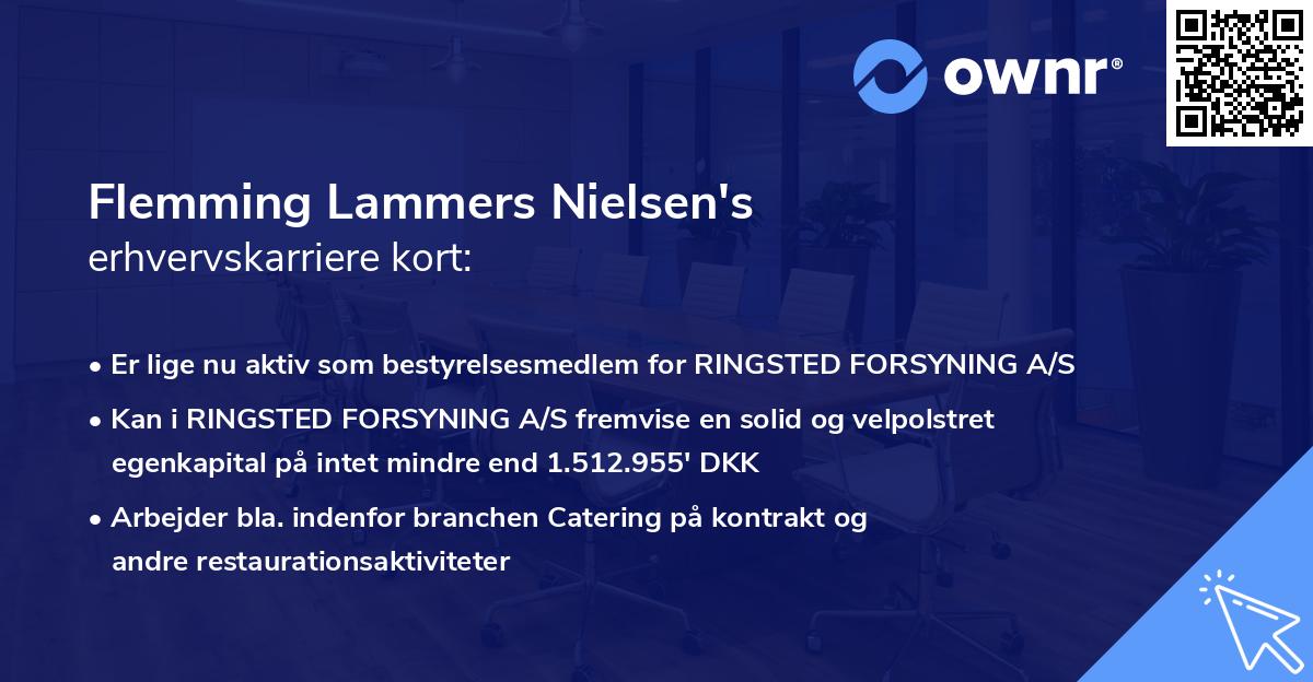 Flemming Lammers Nielsen's erhvervskarriere kort