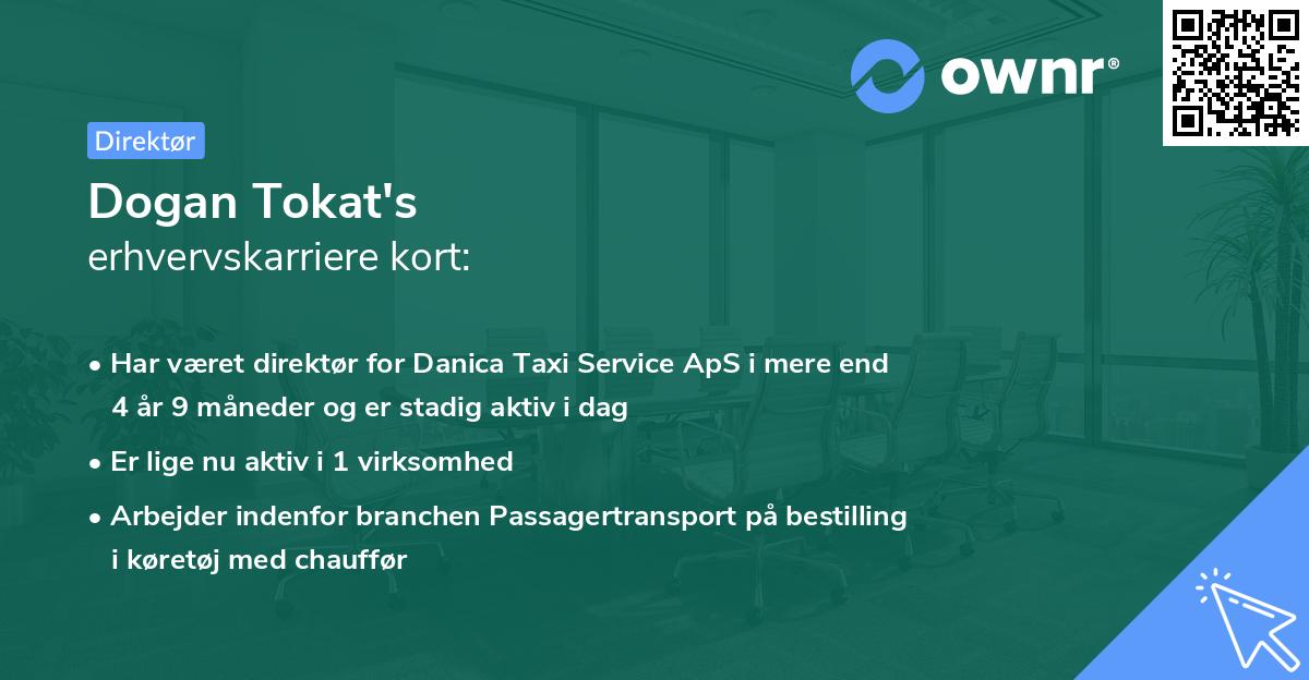 Dogan Tokat's erhvervskarriere kort