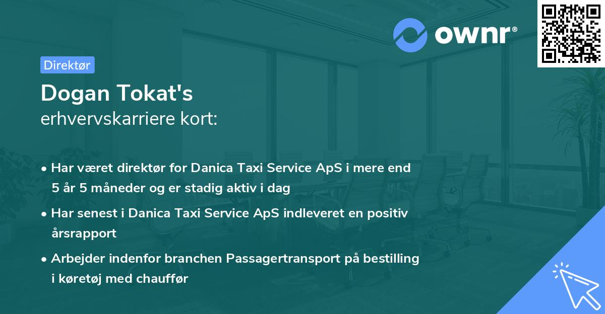 Dogan Tokat's erhvervskarriere kort