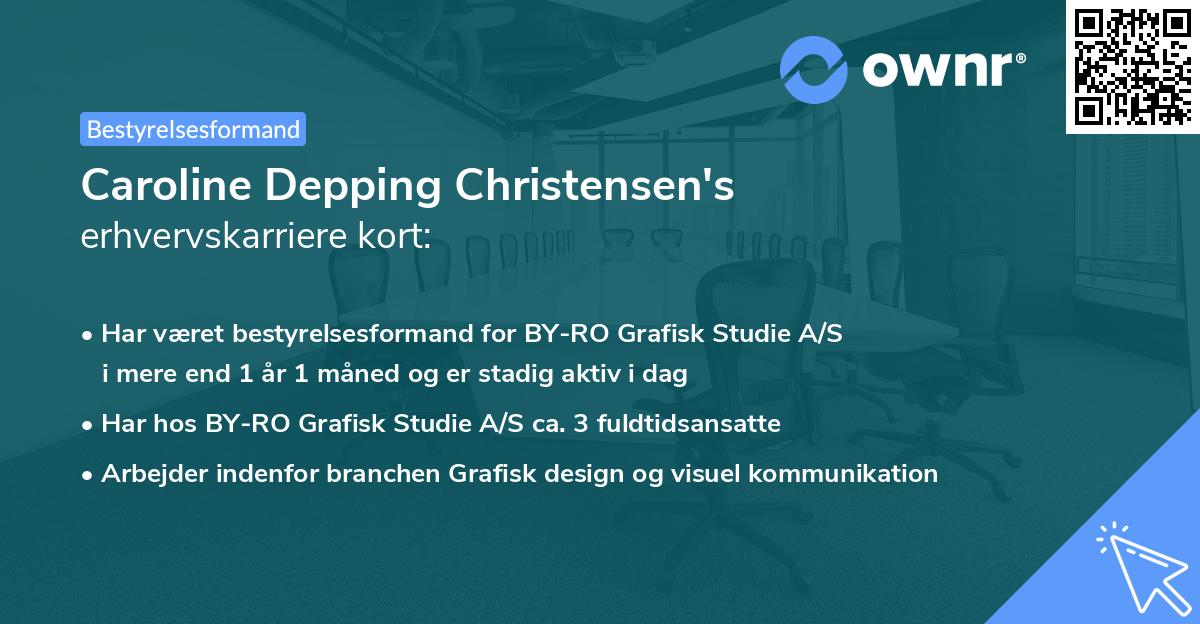 Caroline Depping Christensen's erhvervskarriere kort