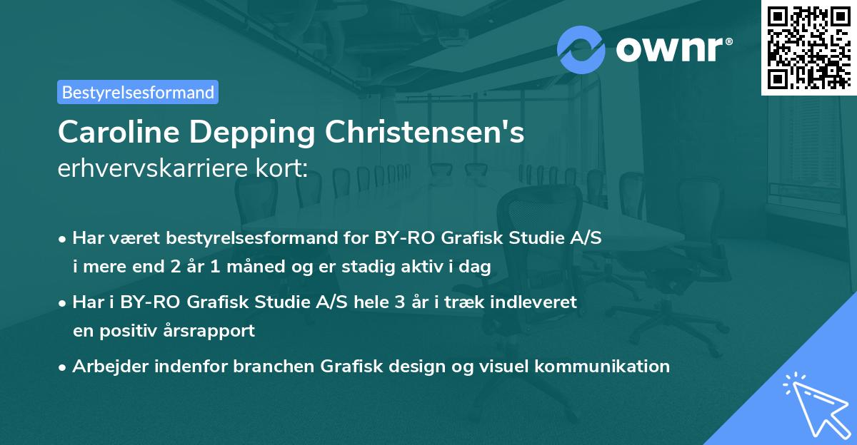 Caroline Depping Christensen's erhvervskarriere kort