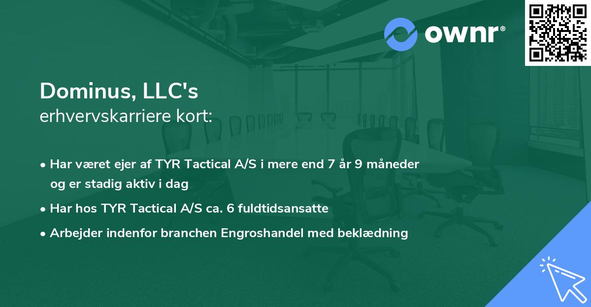 Dominus, LLC's erhvervskarriere kort