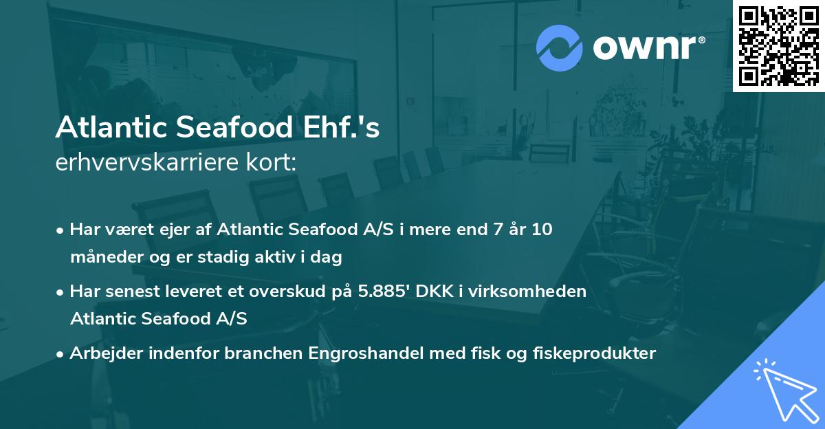 Atlantic Seafood Ehf.'s erhvervskarriere kort