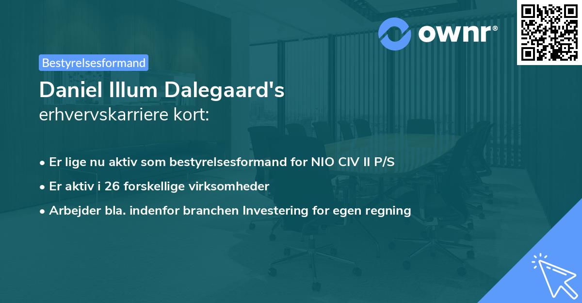 Daniel Illum Dalegaard's erhvervskarriere kort