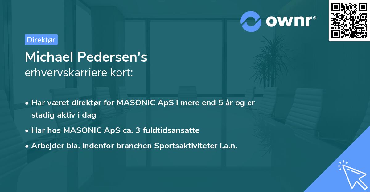 Michael Pedersen's erhvervskarriere kort