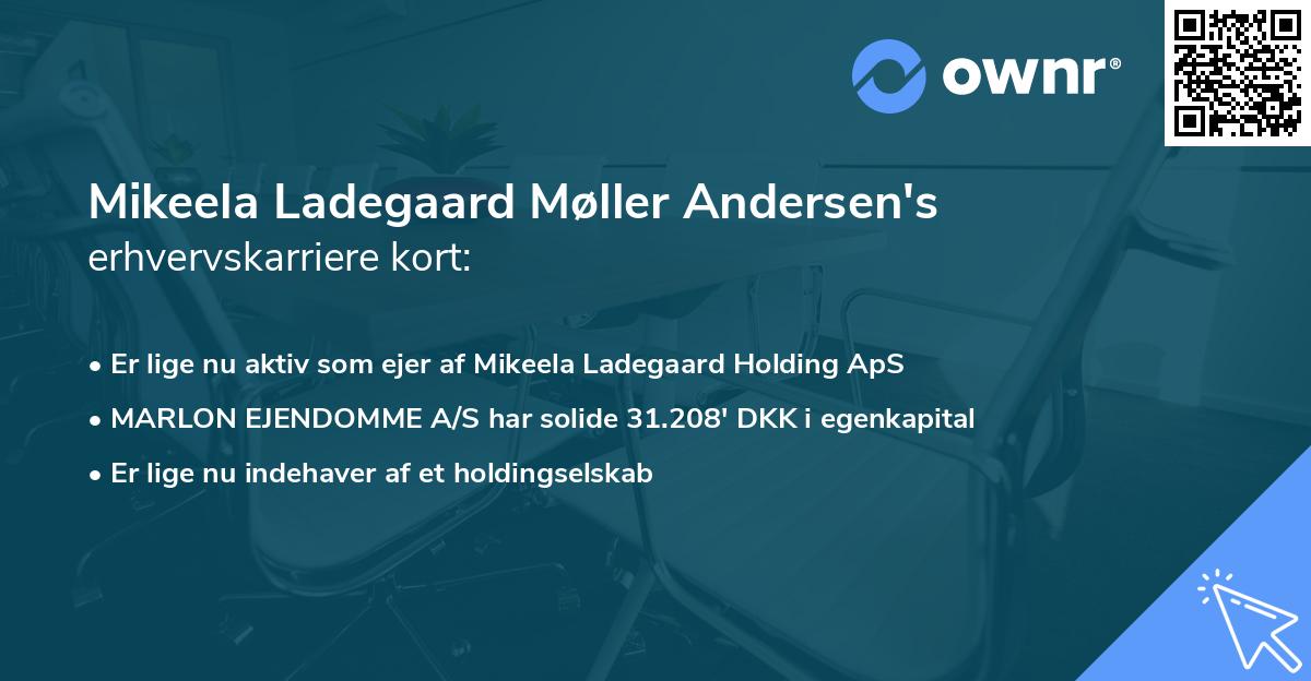 Mikeela Ladegaard Møller Andersen's erhvervskarriere kort