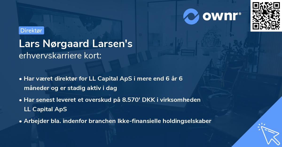 Lars Nørgaard Larsen's erhvervskarriere kort