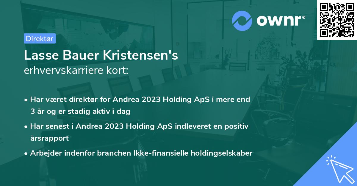 Lasse Bauer Kristensen's erhvervskarriere kort